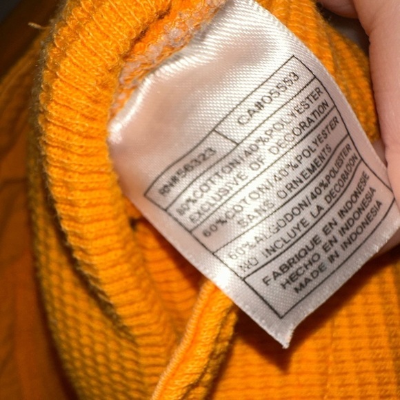 Nike Team university of Tennessee orange waffle knit kangaroo pocket hoodie S - Picture 6 of 7